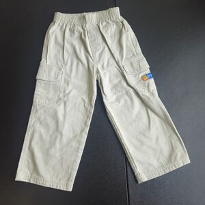 Vintage Disney Winnie The Pooh Tan Khaki Cargo Pants Elastic Y2K Kids 4T